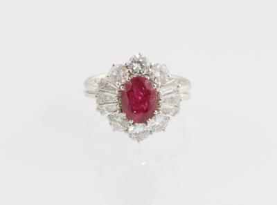 Brillant Diamant Rubinring - Gioielli