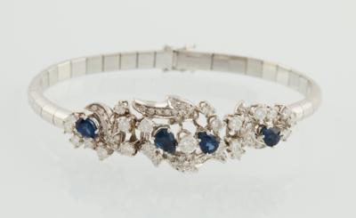 Diamant Saphir Armband - Gioielli