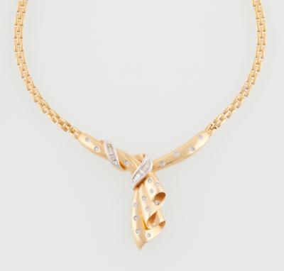 Diamantcollier zus. ca.0,50 ct - Klenoty