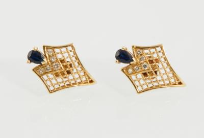 Brillant Saphirohrstecker - Jewellery