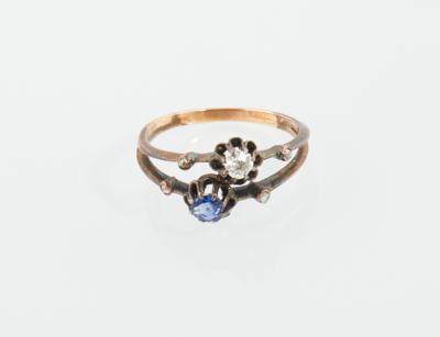 Diamant Saphir Ring - Gioielli