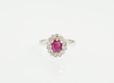 Brillant Rubin Ring - Schmuck