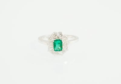 Brillant Smaragd Ring - Schmuck