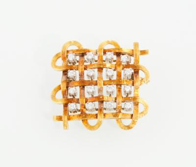 Brillantbrosche zus. ca. 0,60 ct - Jewellery