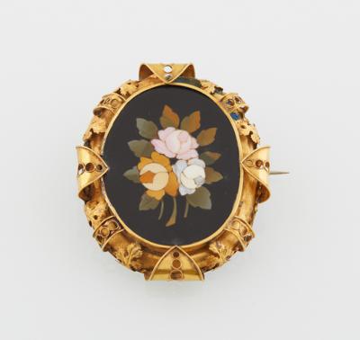Pietra Dura Brosche - Jewellery