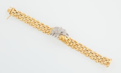 Brillant Armband Elefanten zus. ca. 1,50 ct - Schmuck