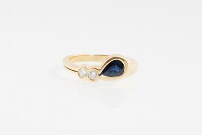 Brillant Saphir Ring - Klenoty