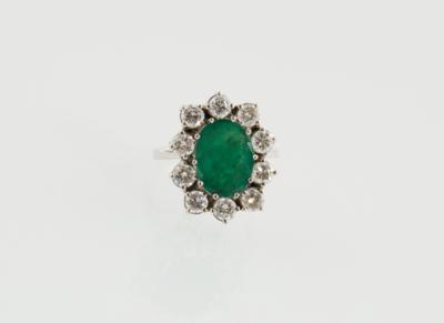 Brillant Smaragd Ring - Jewellery