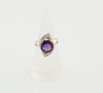 Diamant Amethyst Ring - Klenoty