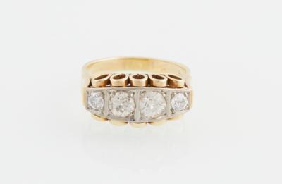 Altschliffbrillant Ring zus. ca. 0,95 ct - Gioielli