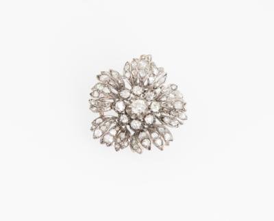 Diamant Blütenanhänger zus. ca. 3,50 ct - Schmuck