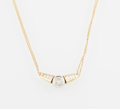 Diamantcollier zus. ca. 0,70 ct - Jewellery