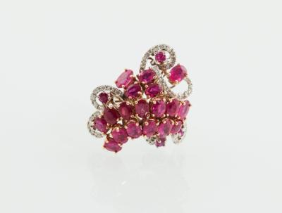 Brillant Rubin Ring - Schmuck