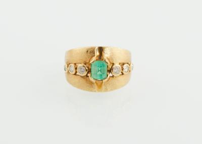 Brillant Smaragd Ring - Jewellery