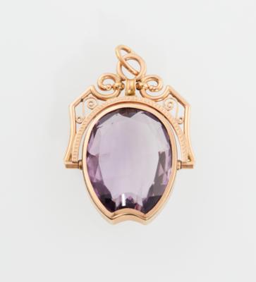 Anhänger mit drehbar gelagertem Amethyst - Gioielli