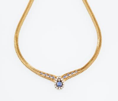 Brillant Saphir Collier - Klenoty