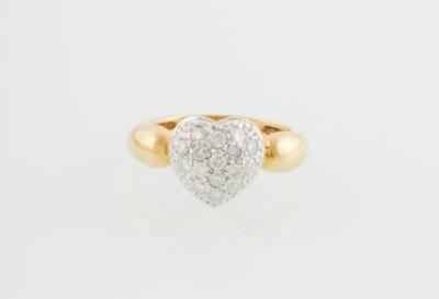 Brillantring Herz zus. ca. 0,50 ct - Jewellery