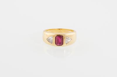 Diamant Rubin Ring - Gioielli