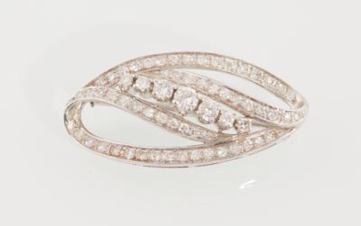 Diamantbrosche zus. ca. 1,40 ct - Jewellery