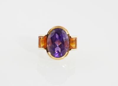 Amethyst Citrinring - Schmuck