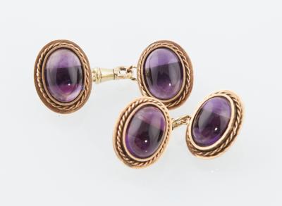 Amethyst Doppelknöpfe - Jewellery