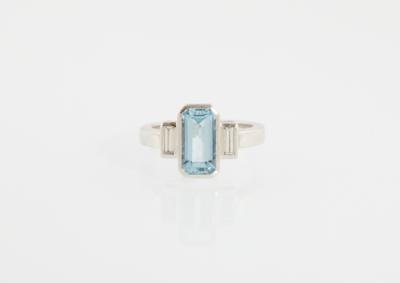 Diamant Aquamarinring - Gioielli