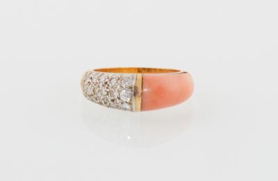 Diamant Korallen Ring - Jewellery