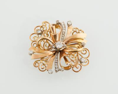 Brillant Diamantbrosche zus. ca. 1,10 ct - Schmuck