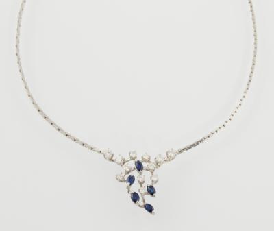 Brillant Saphir Collier - Schmuck