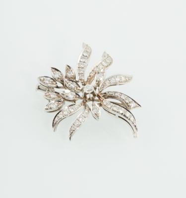 Brillantbrosche zus. ca. 1,80 ct - Jewellery