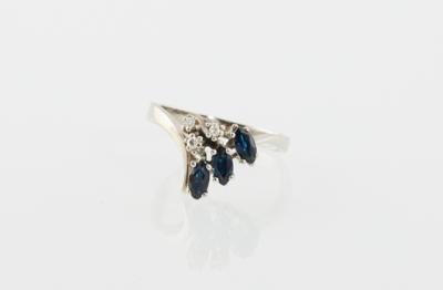 Diamant Saphir Ring - Jewellery