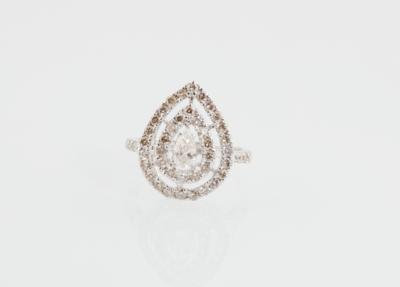 Diamantring zus. ca. 1,47 ct - Jewellery