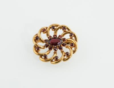 Granat Brosche - Jewellery