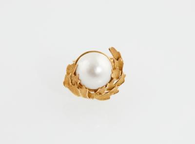 Zuchtschalen Perlen Ring - Klenoty