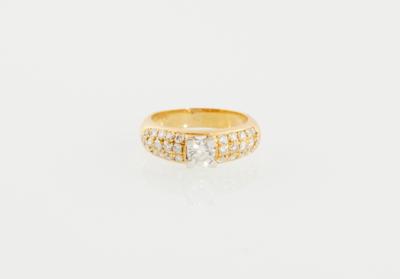 Achtkantdiamantring zus. ca. 1 ct - Jewellery