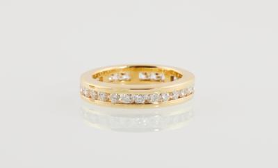 Brillant Memoryring zus. ca. 1,10 ct - Gioielli