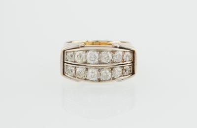 Altschliffdiamant Ring zus. ca. 1,20 ct - Gioielli