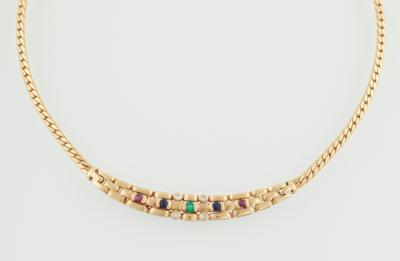 Brillant Farbstein Collier - Gioielli