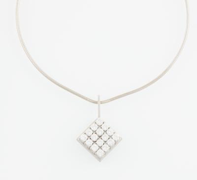 Brillantanhänger zus. ca. 3,20 ct - Jewellery