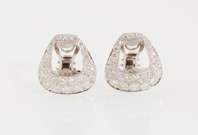 Diamant Ohrclips zus. ca. 4 ct - Jewellery