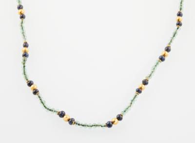 Smaragd Saphir Halskette - Klenoty