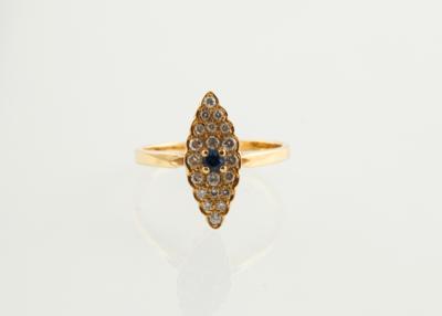 Brillant Saphir Ring - Klenoty