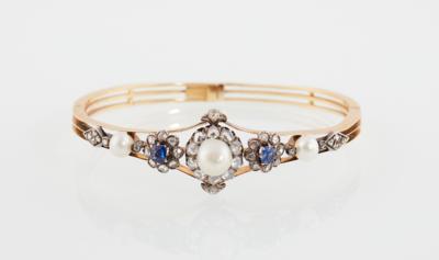 Diamant Orientperlen Armreif - Jewellery
