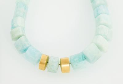 Aquamarincollier - Gioielli