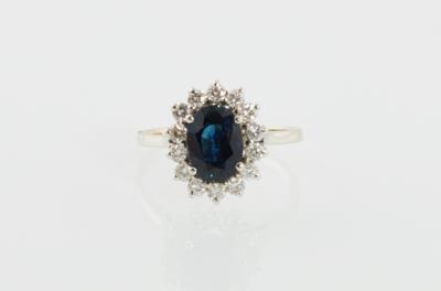 Brillant Saphir Ring - Schmuck