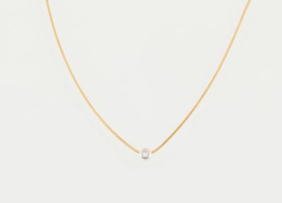 Brillant Solitär Collier ca. 0,25 ct - Gioielli