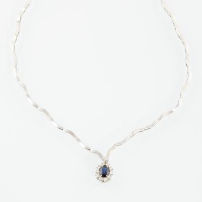 Brillant Saphir Collier - Klenoty