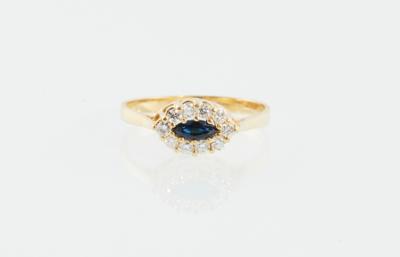 Brillant Saphir Ring - Klenoty