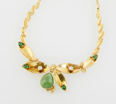 Brillant Tsavorit Collier - Schmuck