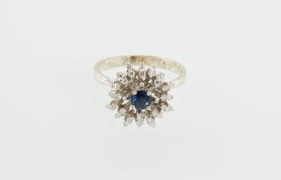 Diamant Saphir Ring - Jewellery